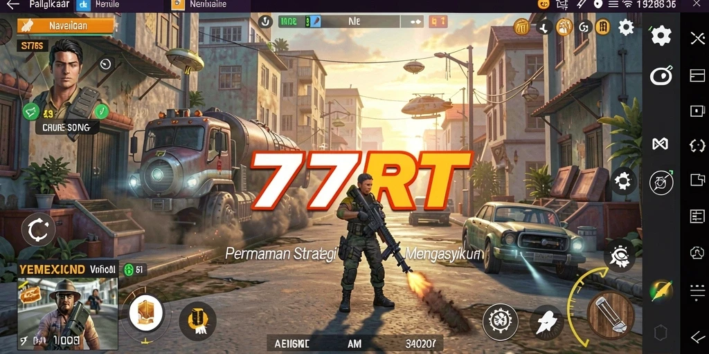 Tampilan gameplay menantang dalam 777RT dengan pertempuran strategi.