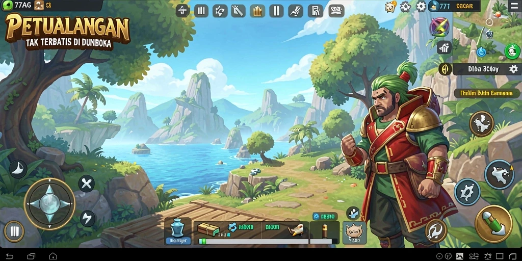 Gameplay seru dan mendebarkan di dunia terbuka 77AG.