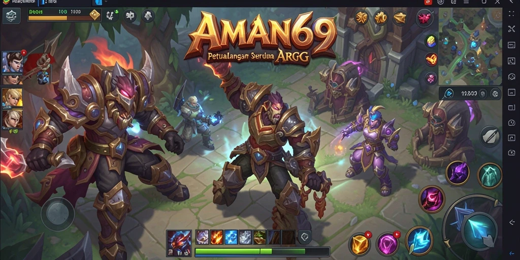 Tampilan gameplay menegangkan dan mendebarkan dari AMAN69.