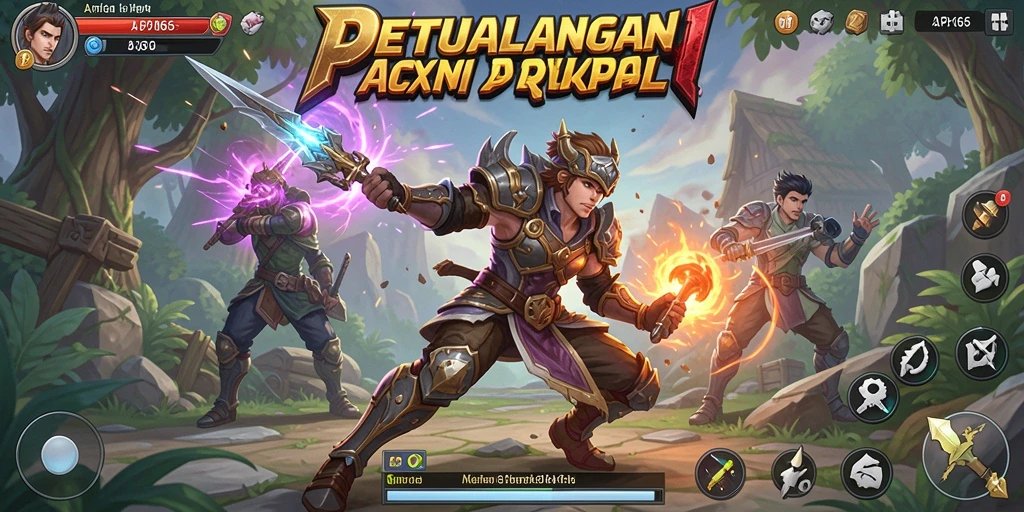 Tangkapan layar menampilkan aksi pertempuran seru di dunia <strong>API66</strong>.