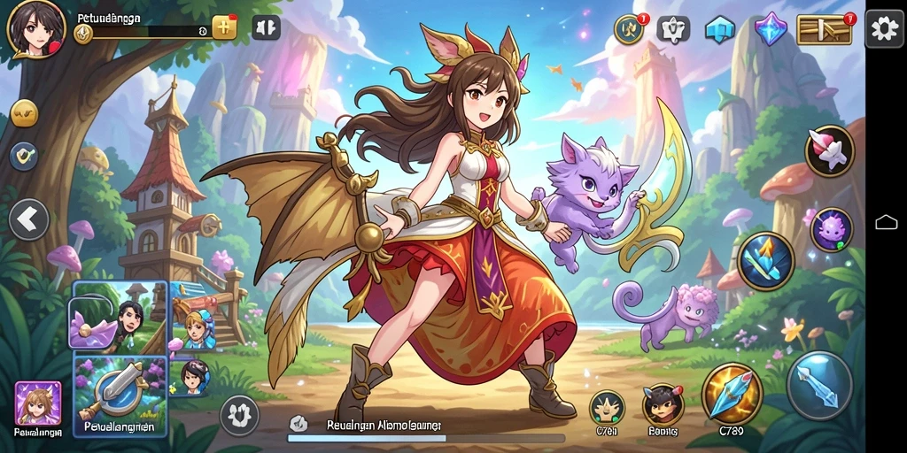 Gameplay seru dengan karakter Anime yang menawan.