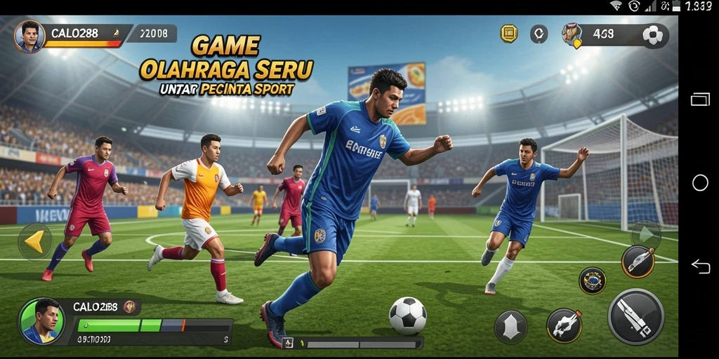 Tampilan gameplay seru dalam CALO288 dengan aksi olahraga yang mendebarkan.