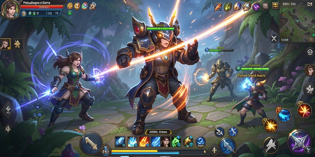 Screenshot gameplay DS99 menampilkan aksi seru dalam pertempuran MMORPG.