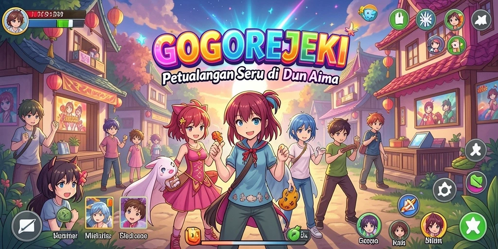 Tampilan gameplay GOGOREJEKI yang menakjubkan dan penuh aksi.