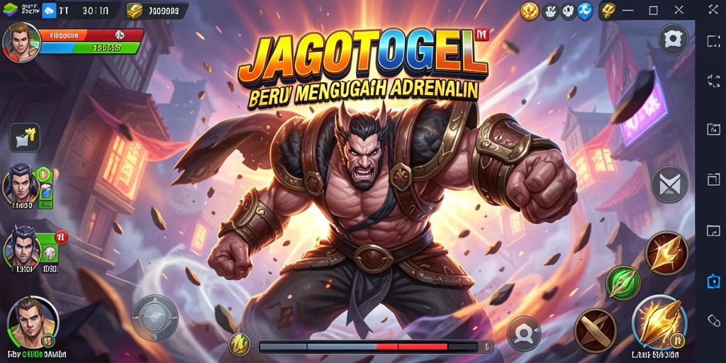 Screenshot gameplay JAGOTOGEL menampilkan aksi pertarungan yang seru.