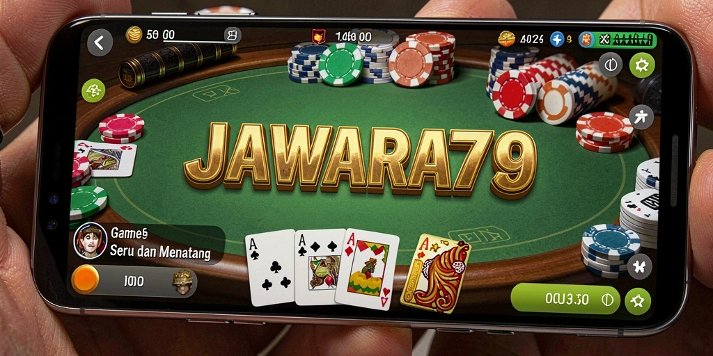 Screenshot JAWARA79 menampilkan momen seru pertandingan Poker.