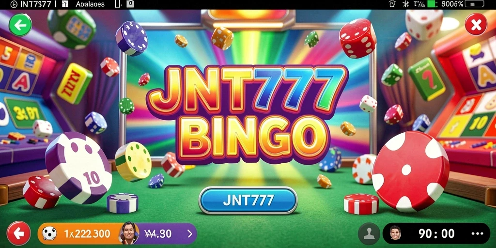 Tampilan gameplay menarik di JNT777 dengan suasana Bingo yang menyenangkan.