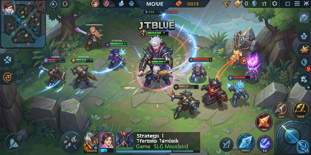 Tangkapan layar gameplay <strong>JTBLUE</strong> menunjukkan aksi strategis mendebarkan.
