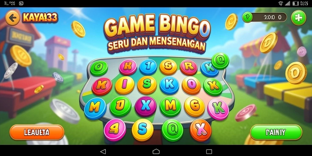Tampilan gameplay Bingo yang seru dan interaktif dalam KAYA33.