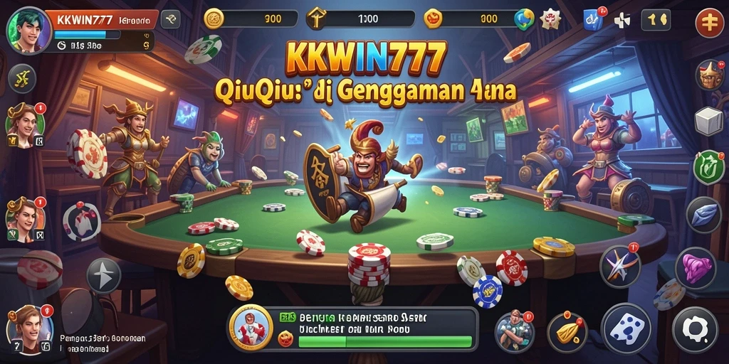 Tampilan gameplay QiuQiu yang menarik dan interaktif.
