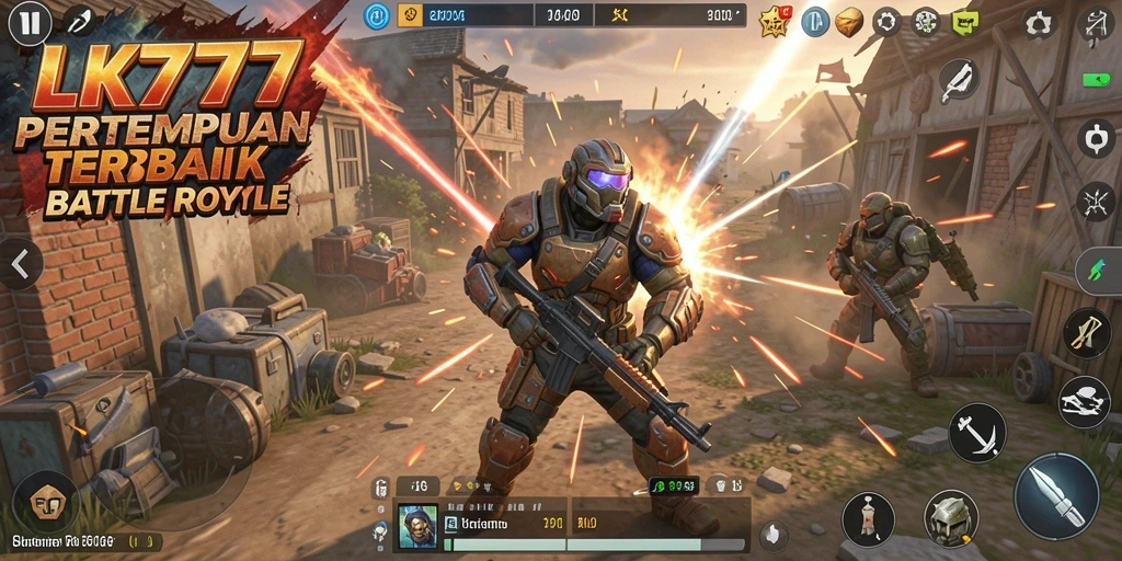 Gameplay LK777 yang mendebarkan dalam pertempuran Battle Royale.