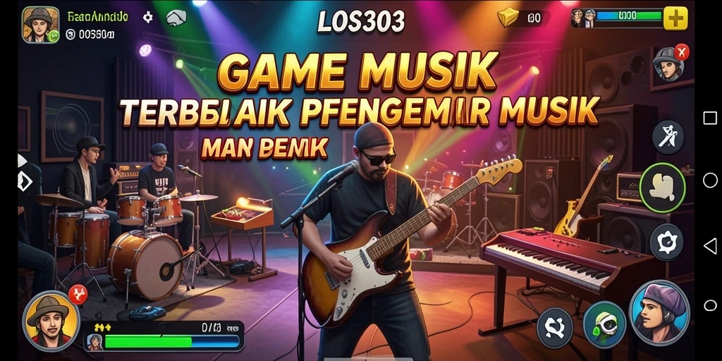 Screenshot gameplay <strong>LOS303</strong> yang menunjukkan kebersamaan dalam menjelajahi musik.