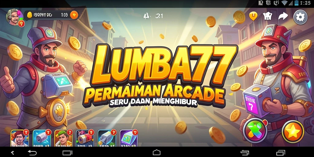 Tangkapan layar LUMBA77 menampilkan aksi seru dalam permainan Arcade.
