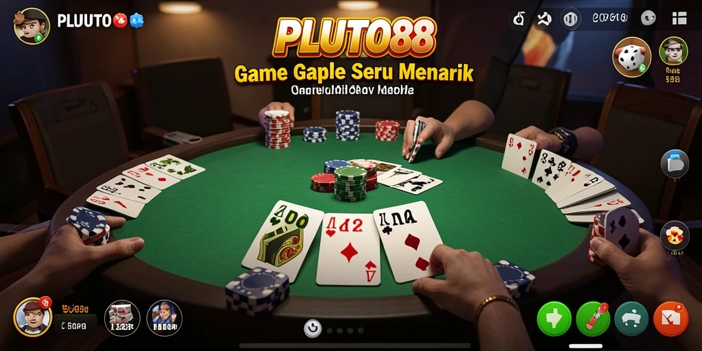 Tampilan gameplay seru dalam PLUTO88 yang mengasyikkan.