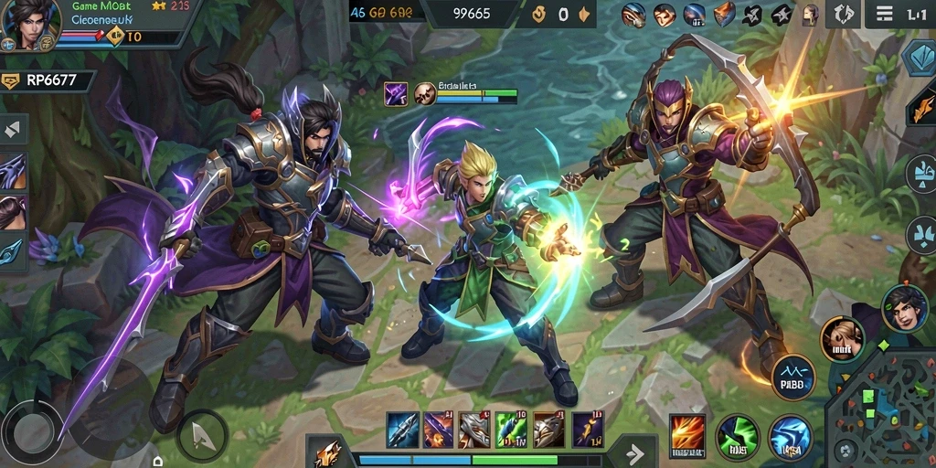 Tampilan aksi seru dari gameplay RP6677 yang menegangkan.