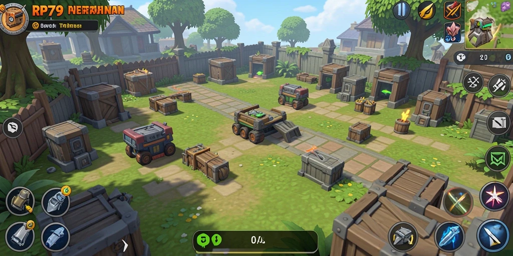 Tampilan gameplay RP79 yang menegangkan dalam perlindungan menara.