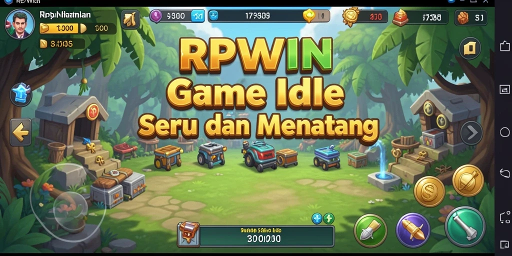 Tampilan gameplay RPWIN yang menawan dan sederhana.