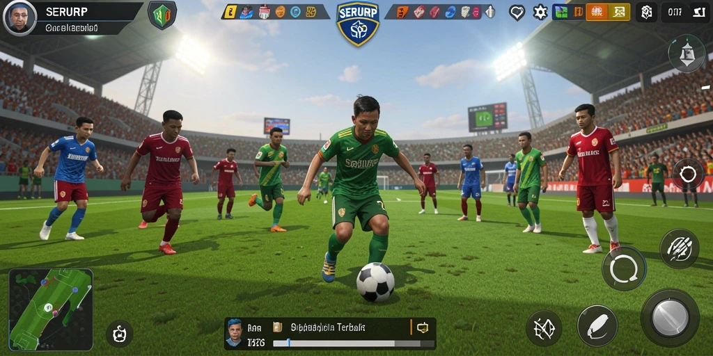Tampilan gameplay SERURP yang seru dan mendebarkan.