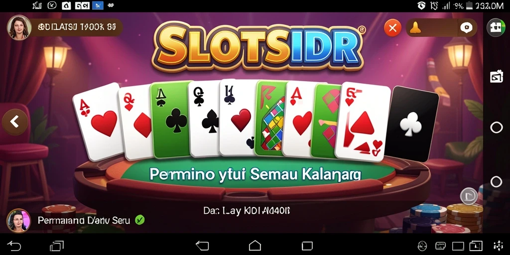 Tampilan gameplay SLOTSIDR dengan suasana seru permainan Domino.