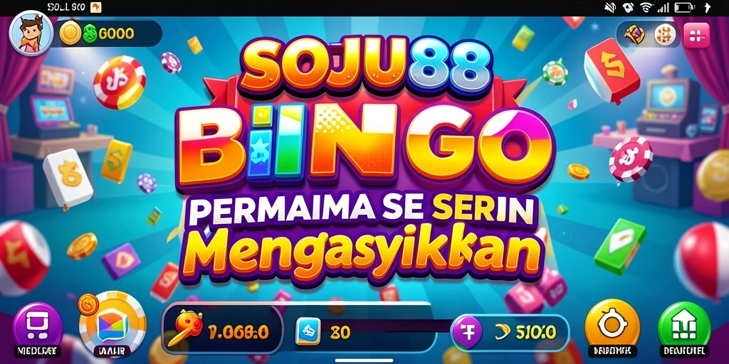 Tampilan gameplay seru di SOJU88 dengan interaksi Bingo nyata.