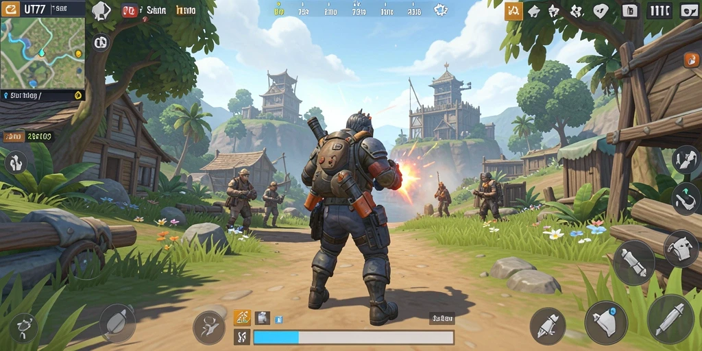 Tampilan gameplay UT77 yang menakjubkan di dunia terbuka.